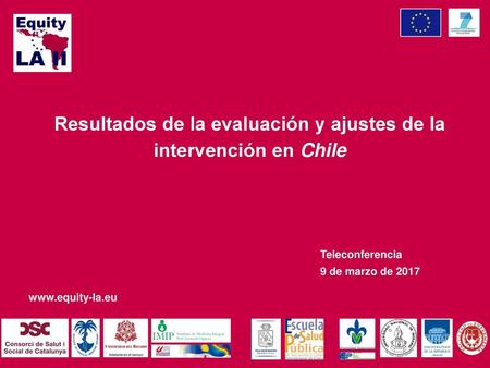 Resultados de la evaluación y ajustes de la intervención en Chile
