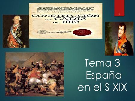 1 Tema 3 España en el S XIX.