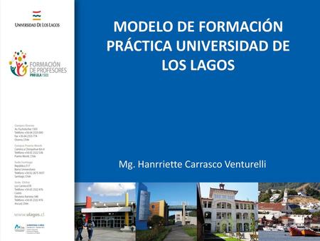 MODELO DE FORMACIÓN PRÁCTICA UNIVERSIDAD DE LOS LAGOS