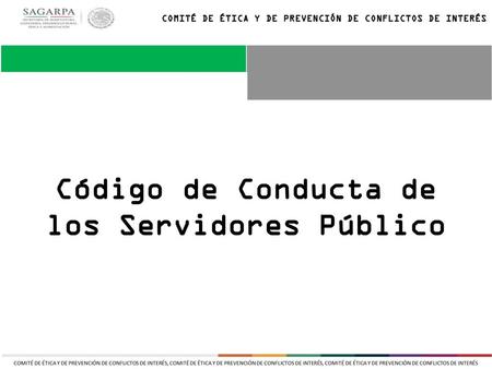 Código de Conducta de los Servidores Público
