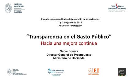 “Transparencia en el Gasto Público”