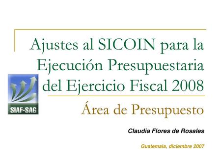Área de Presupuesto Claudia Flores de Rosales