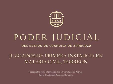 JUZGADOS DE PRIMERA INSTANCIA EN MATERIA CIVIL, TORREÓN