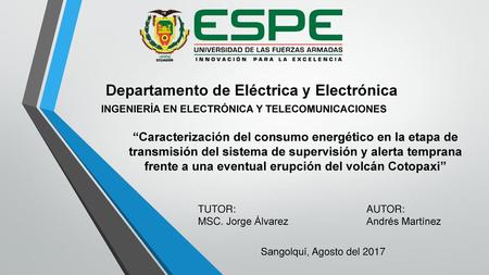 Departamento de Eléctrica y Electrónica