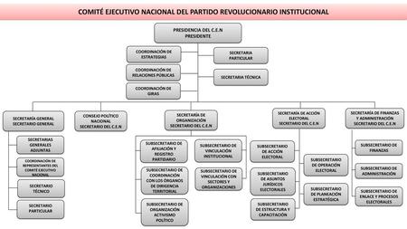 COMITÉ EJECUTIVO NACIONAL DEL PARTIDO REVOLUCIONARIO INSTITUCIONAL