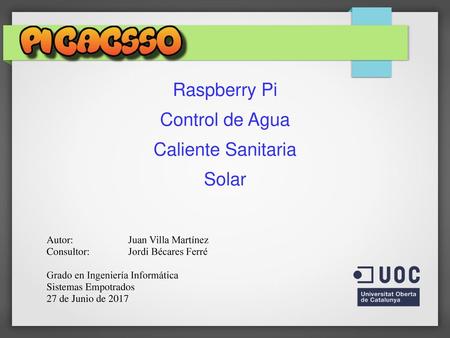 Raspberry Pi Control de Agua Caliente Sanitaria Solar