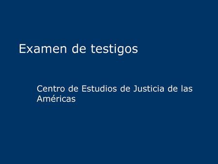 Centro de Estudios de Justicia de las Américas