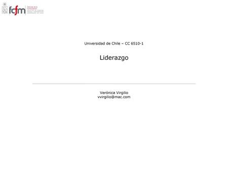 Universidad de Chile – CC Liderazgo