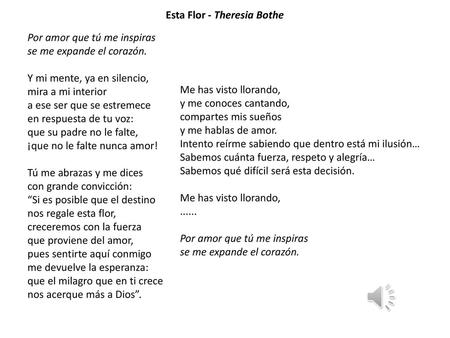 Esta Flor - Theresia Bothe
