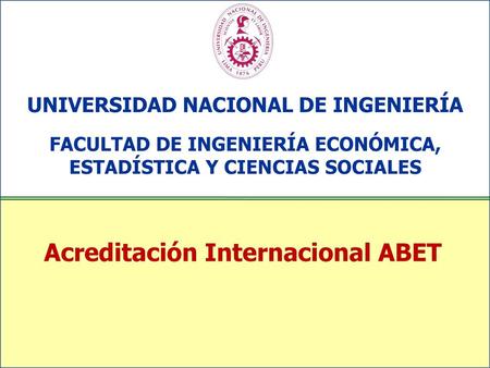Acreditación Internacional ABET