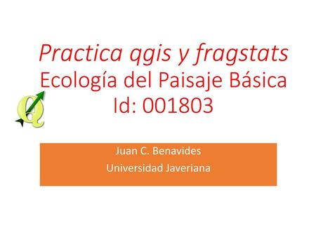 Practica qgis y fragstats Ecología del Paisaje Básica Id: