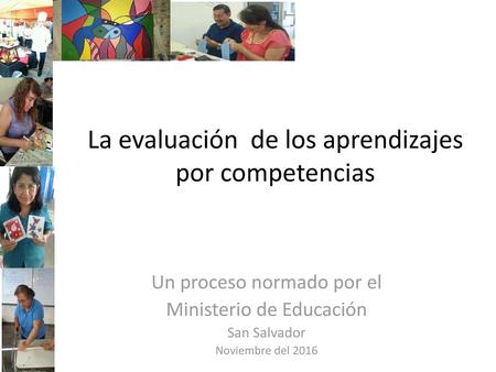 La evaluación de los aprendizajes por competencias