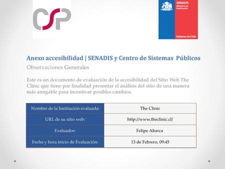 Anexo accesibilidad | SENADIS y Centro de Sistemas Públicos