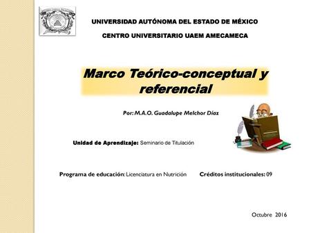 Marco Teórico-conceptual y referencial