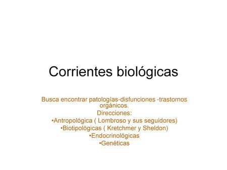Corrientes biológicas