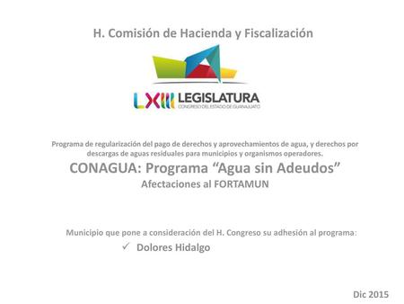 H. Comisión de Hacienda y Fiscalización