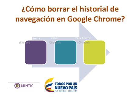 ¿Cómo borrar el historial de navegación en Google Chrome?