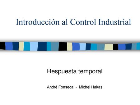 Introducción al Control Industrial