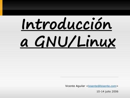 Introducción a GNU/Linux