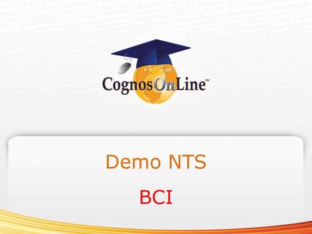 Demo NTS BCI.