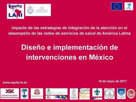 Diseño e implementación de intervenciones en México