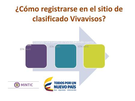 ¿Cómo registrarse en el sitio de clasificado Vivavisos?