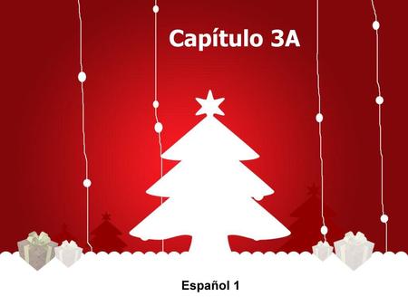 Capítulo 3A Español 1.