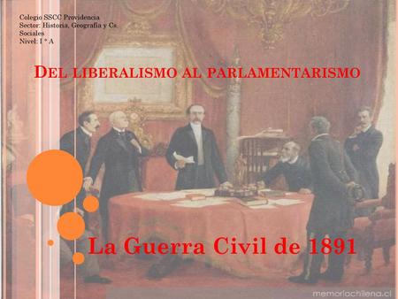 Del liberalismo al parlamentarismo