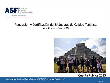 Regulación y Certificación de Estándares de Calidad Turística