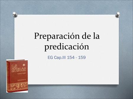 Preparación de la predicación