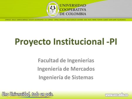 Proyecto Institucional -PI