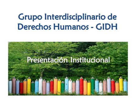 Grupo Interdisciplinario de Derechos Humanos - GIDH