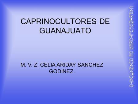 CAPRINOCULTORES DE GUANAJUATO