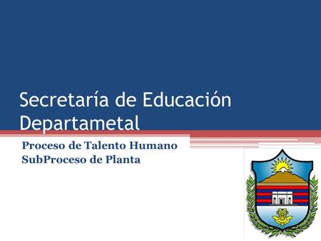 Secretaría de Educación Departametal