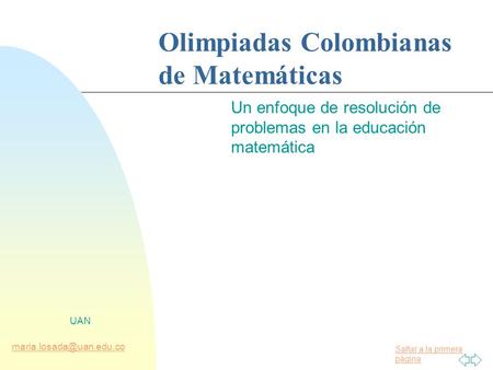 Un enfoque de resolución de problemas en la educación matemática