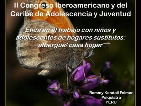 II Congreso Iberoamericano y del Caribe de Adolescencia y Juventud