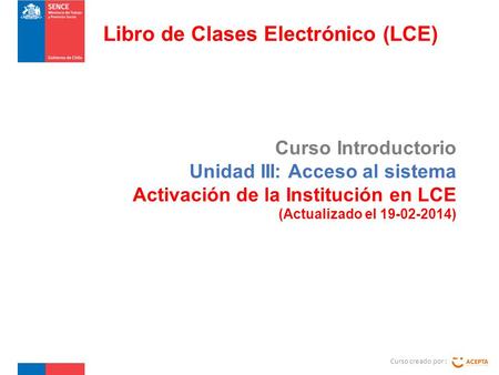 Libro de Clases Electrónico (LCE)
