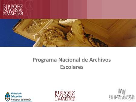 Programa Nacional de Archivos Escolares