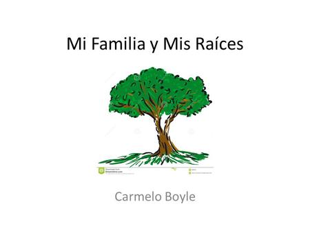 Mi Familia y Mis Raíces Carmelo Boyle.
