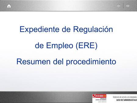 Expediente de Regulación de Empleo (ERE) Resumen del procedimiento