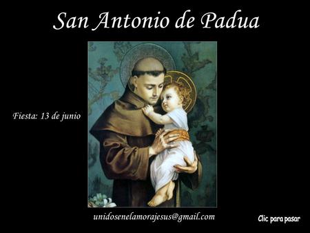 San Antonio de Padua Fiesta: 13 de junio