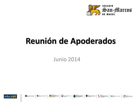 Reunión de Apoderados Junio 2014.