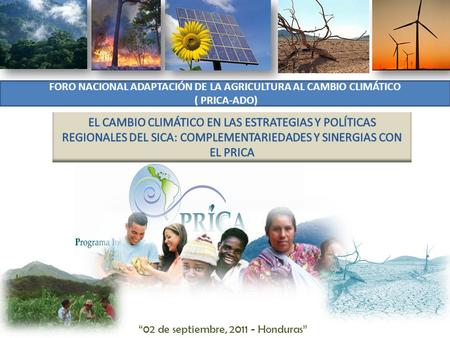 FORO NACIONAL ADAPTACIÓN DE LA AGRICULTURA AL CAMBIO CLIMÁTICO