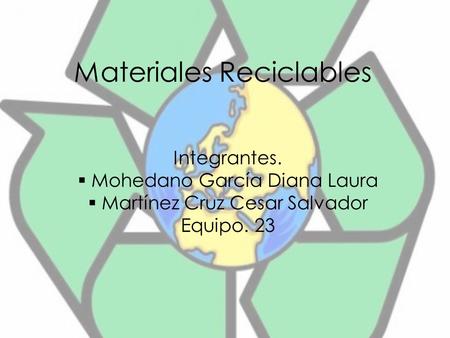 Materiales Reciclables