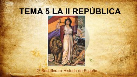 2º Bachillerato Historia de España