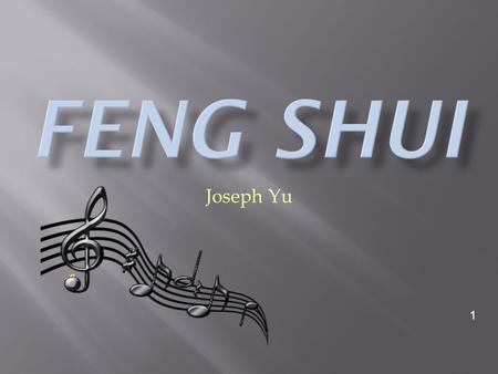 Feng Shui Joseph Yu 1.