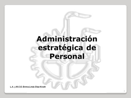 Administración estratégica de Personal