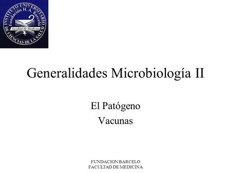 Generalidades Microbiología II