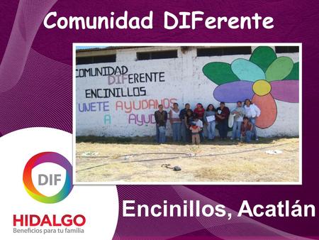 Comunidad DIFerente Encinillos, Acatlán.. ENCINILLOS ACCESO A LA COMUNIDAD.