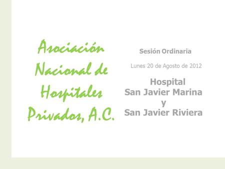 Asociación Nacional de Hospitales Privados, A.C.